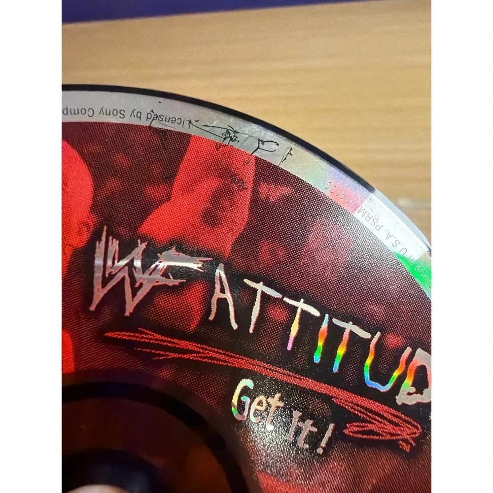 WWF Attitude PS1 PlayStation Game Disc Only Untested Wrestling‎